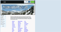 Desktop Screenshot of discountlifttickets.net