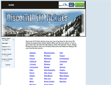 Tablet Screenshot of discountlifttickets.net